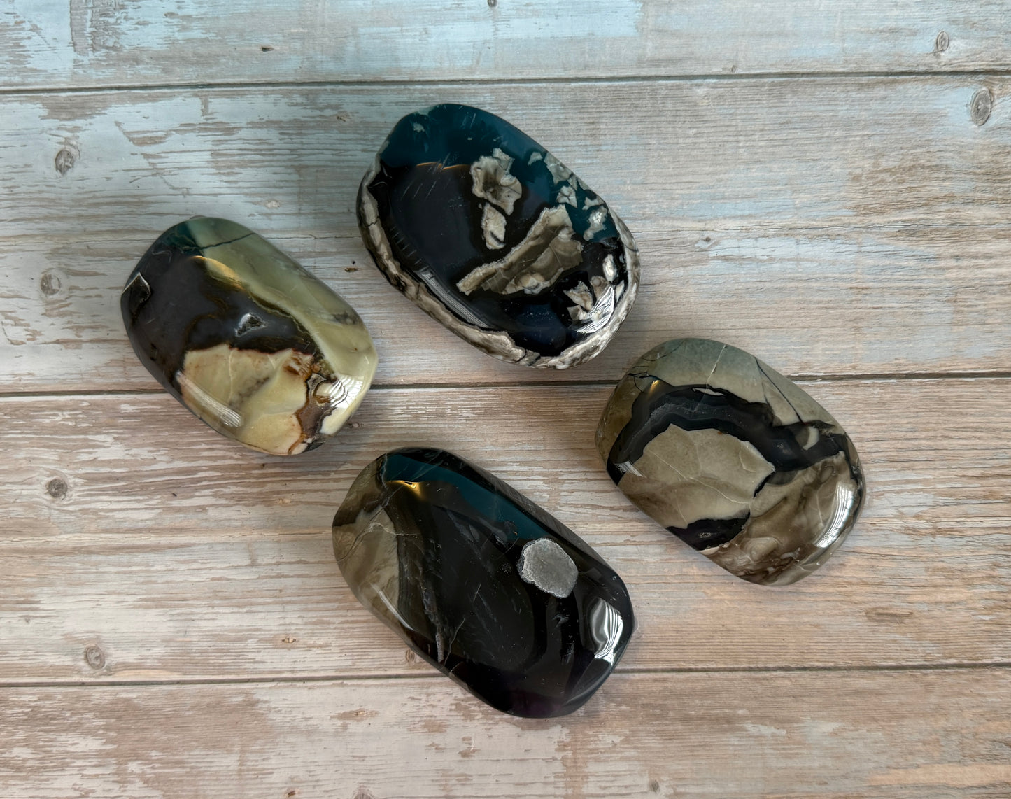 Volcano Agate Palm Stone #81-82