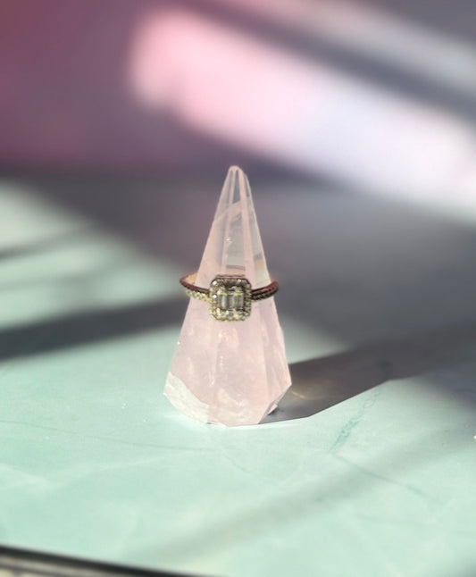 Crystal Ring Holder | Rose Quartz or Clear Quartz Ring Holder