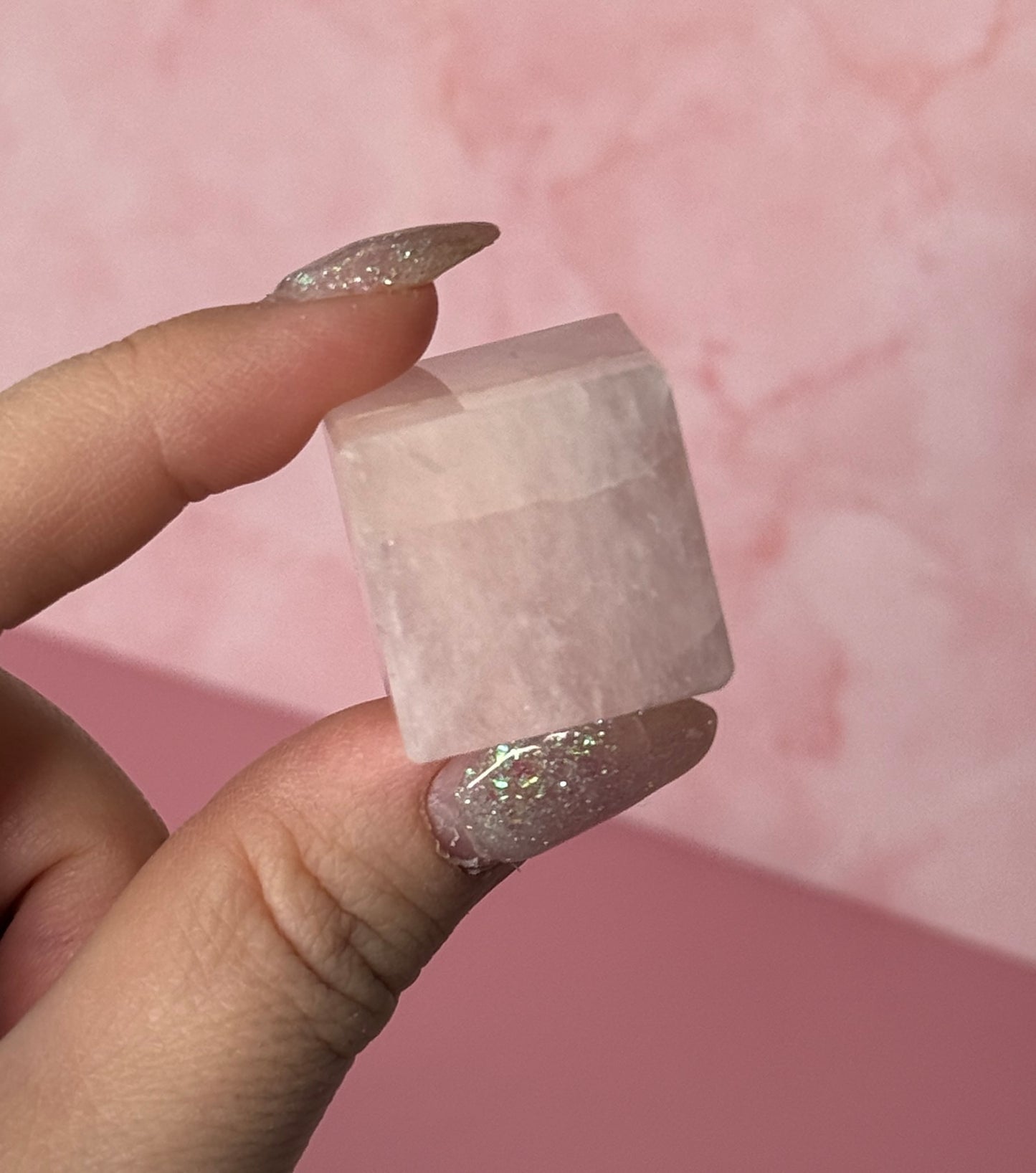 Clear Quartz, Amethyst Rose Quartz Crystal Cubes