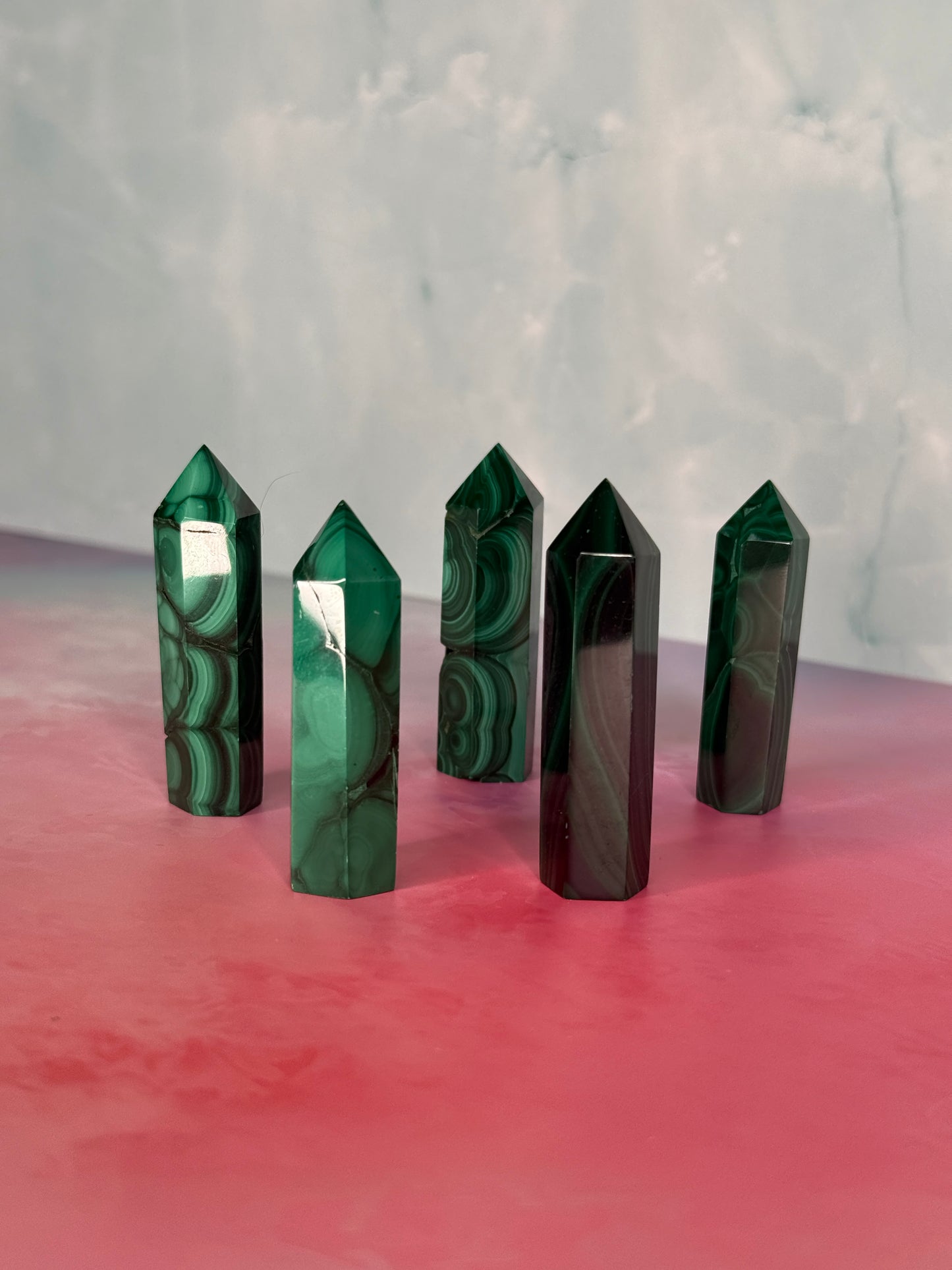 Malachite Crystal Tower