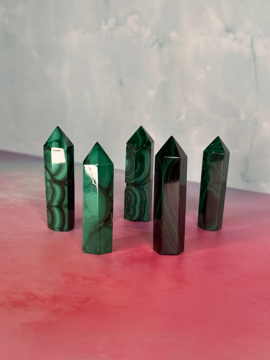Malachite Crystal Tower