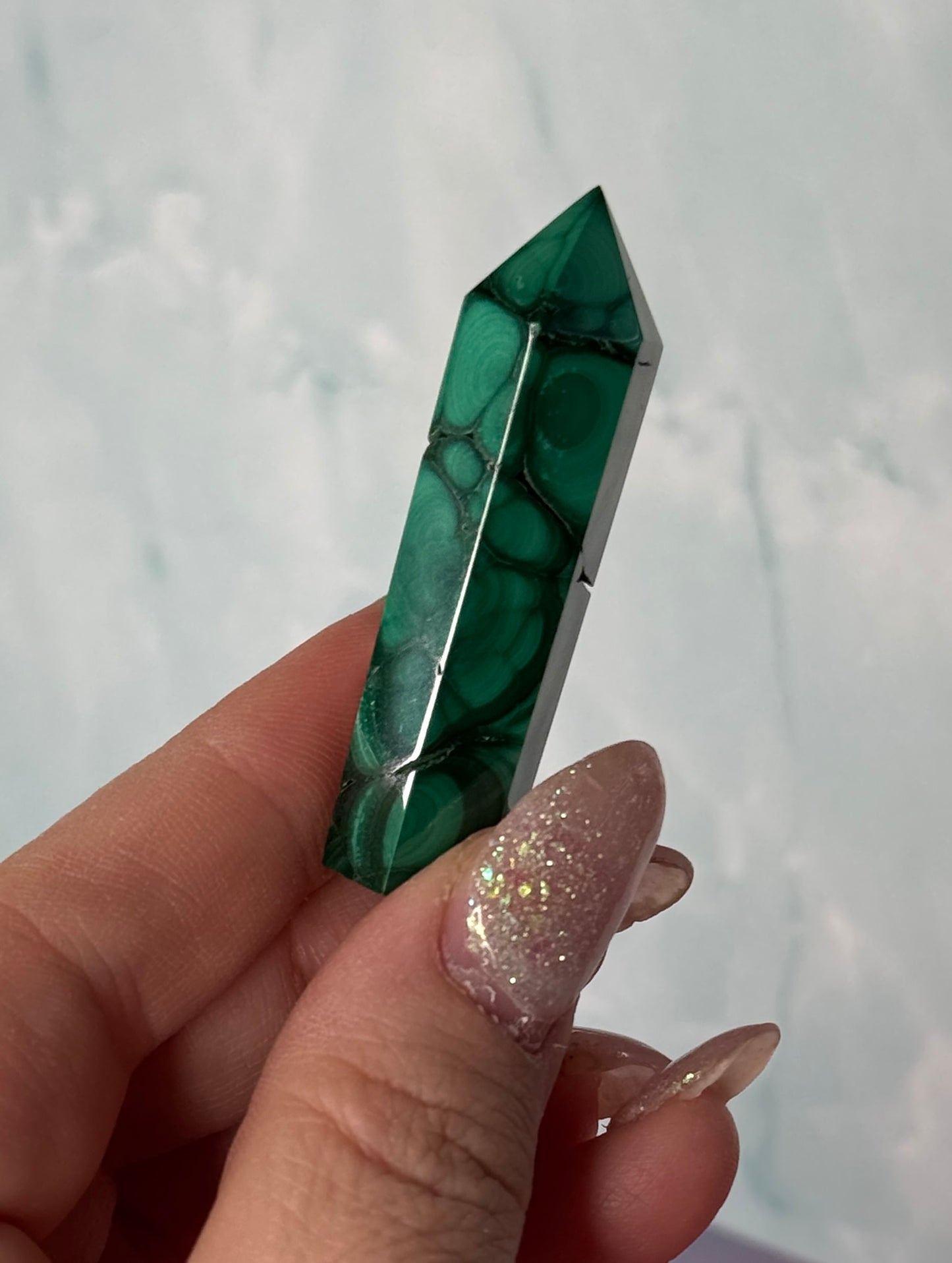 Malachite Crystal Tower