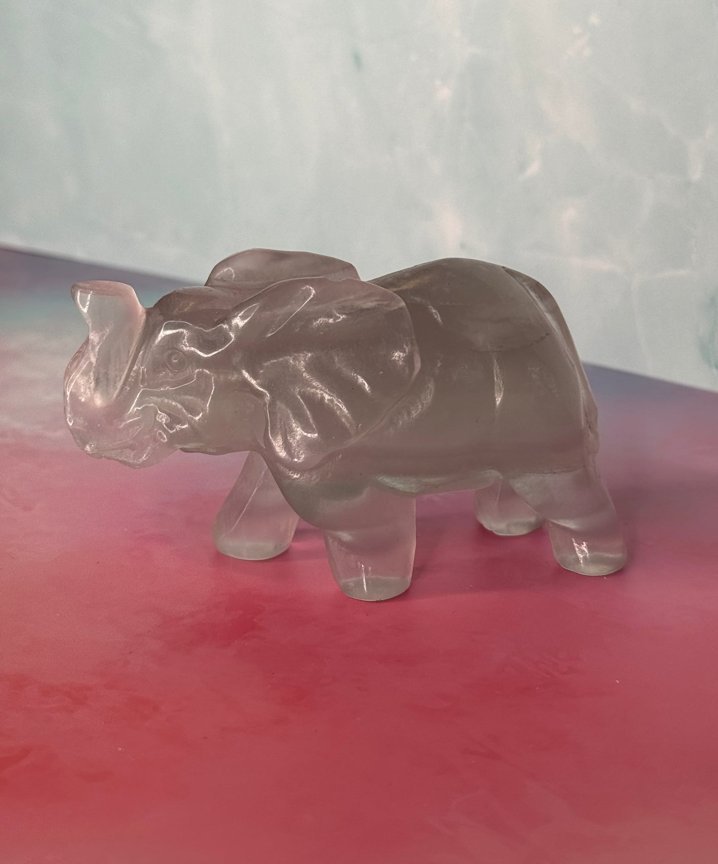 Fluorite Elephant Carvings