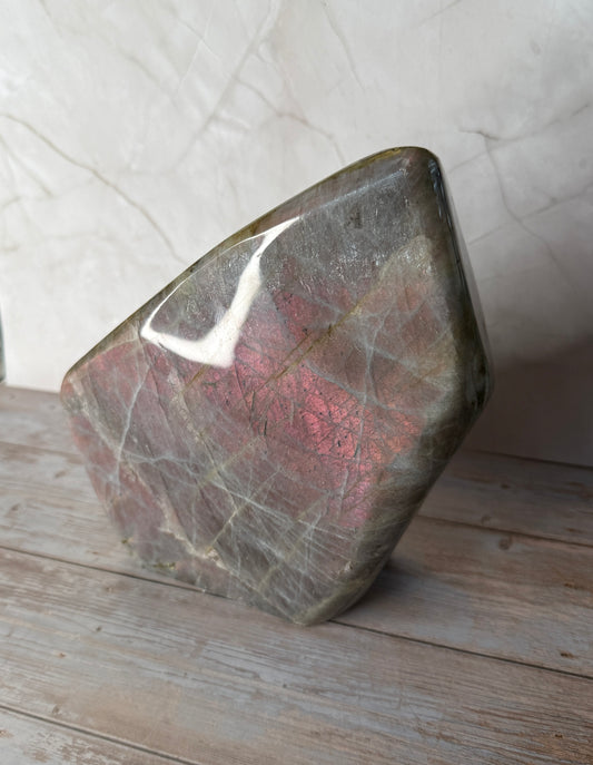 Pink Flash Labradorite Freeform XXL 3.5kg