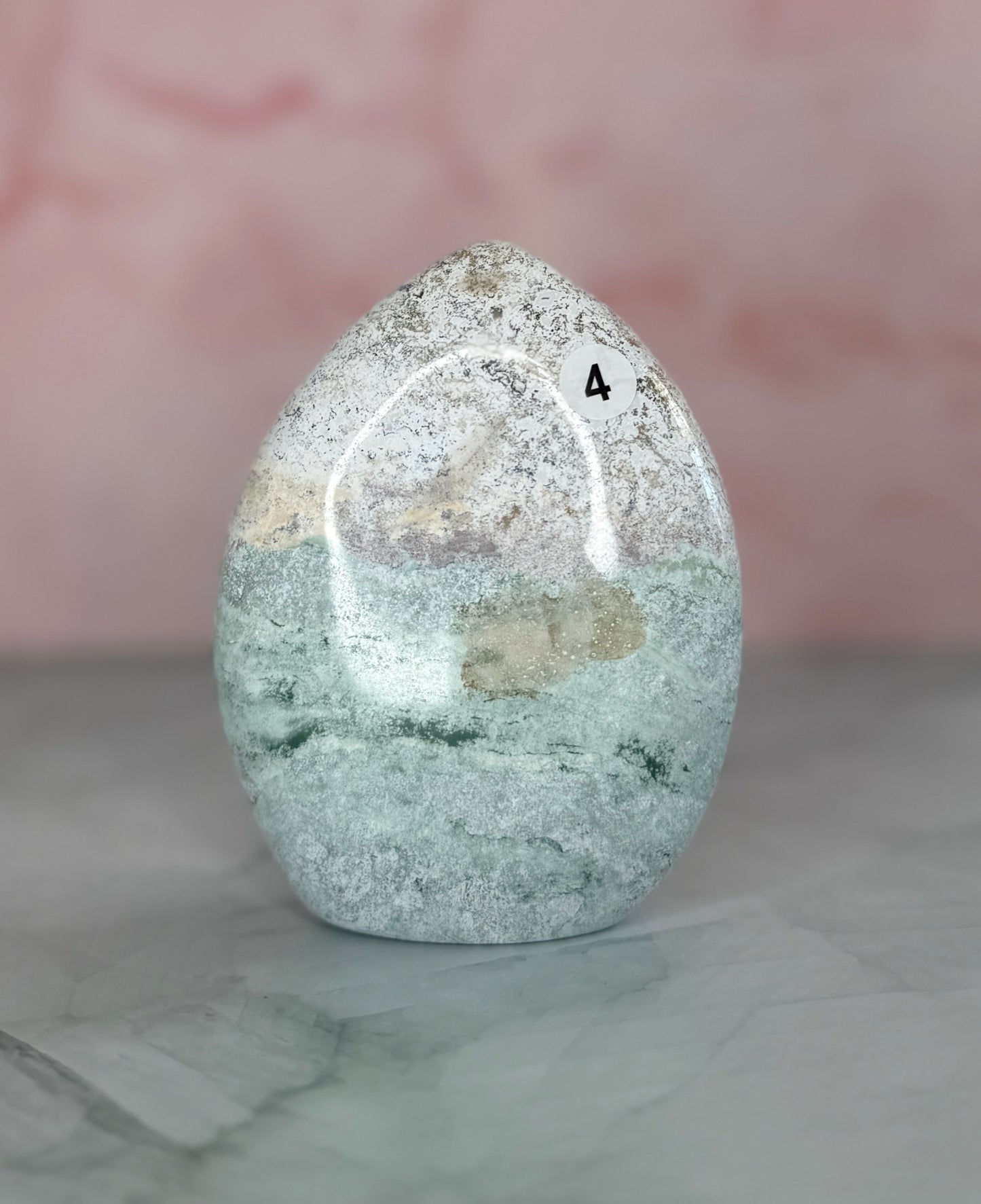 Unicorn Jasper Tear Drop Flames