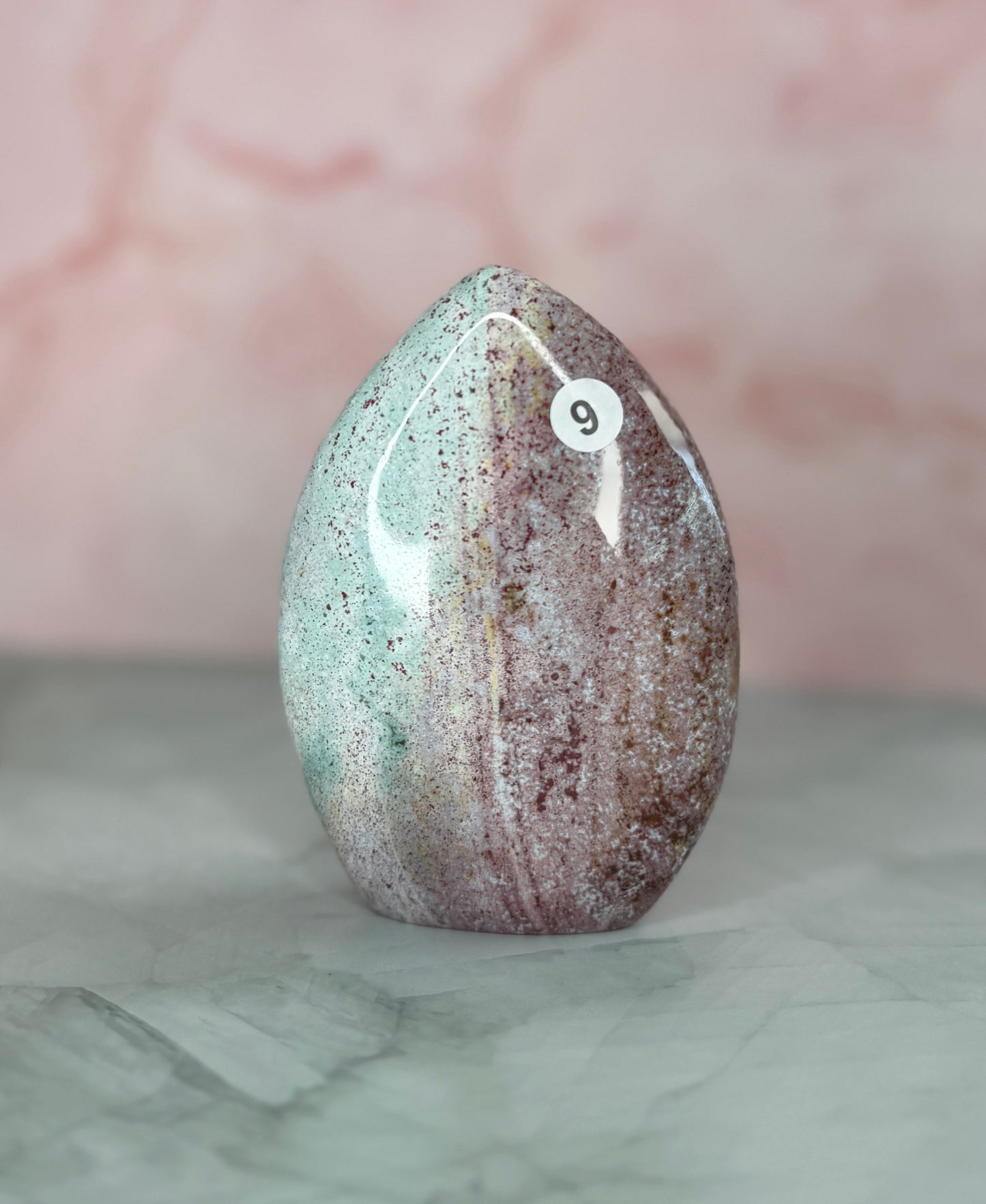 Unicorn Jasper Tear Drop Flames