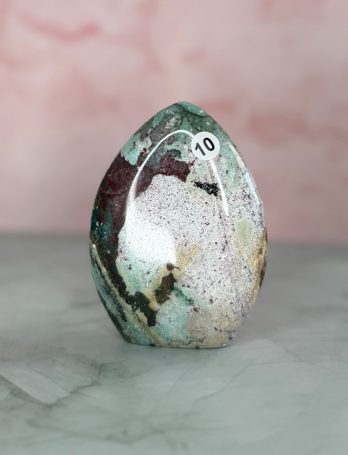 Unicorn Jasper Tear Drop Flames