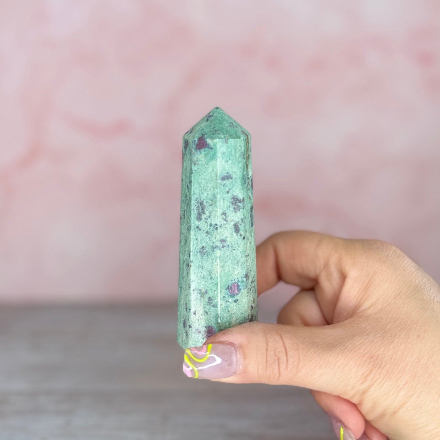 Ruby in Fuchsite Tower #19