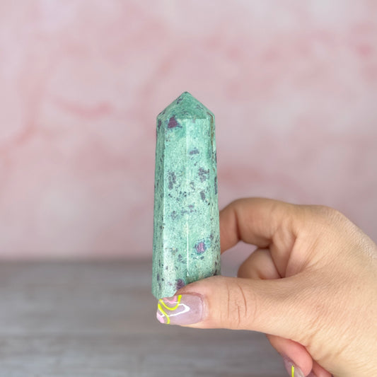 Ruby in Fuchsite Tower #19