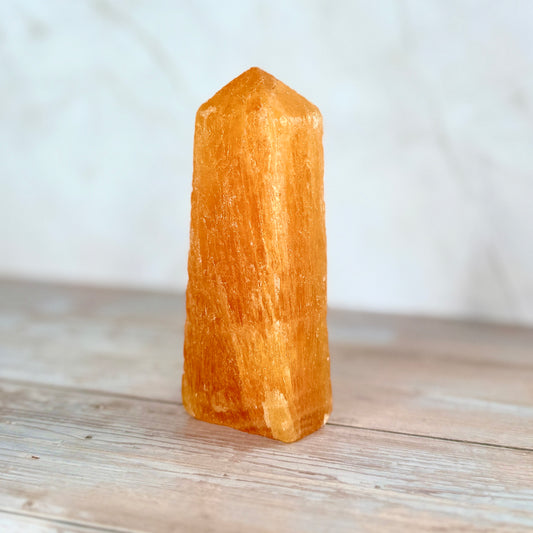 Orange Popcicle Calcite Tower