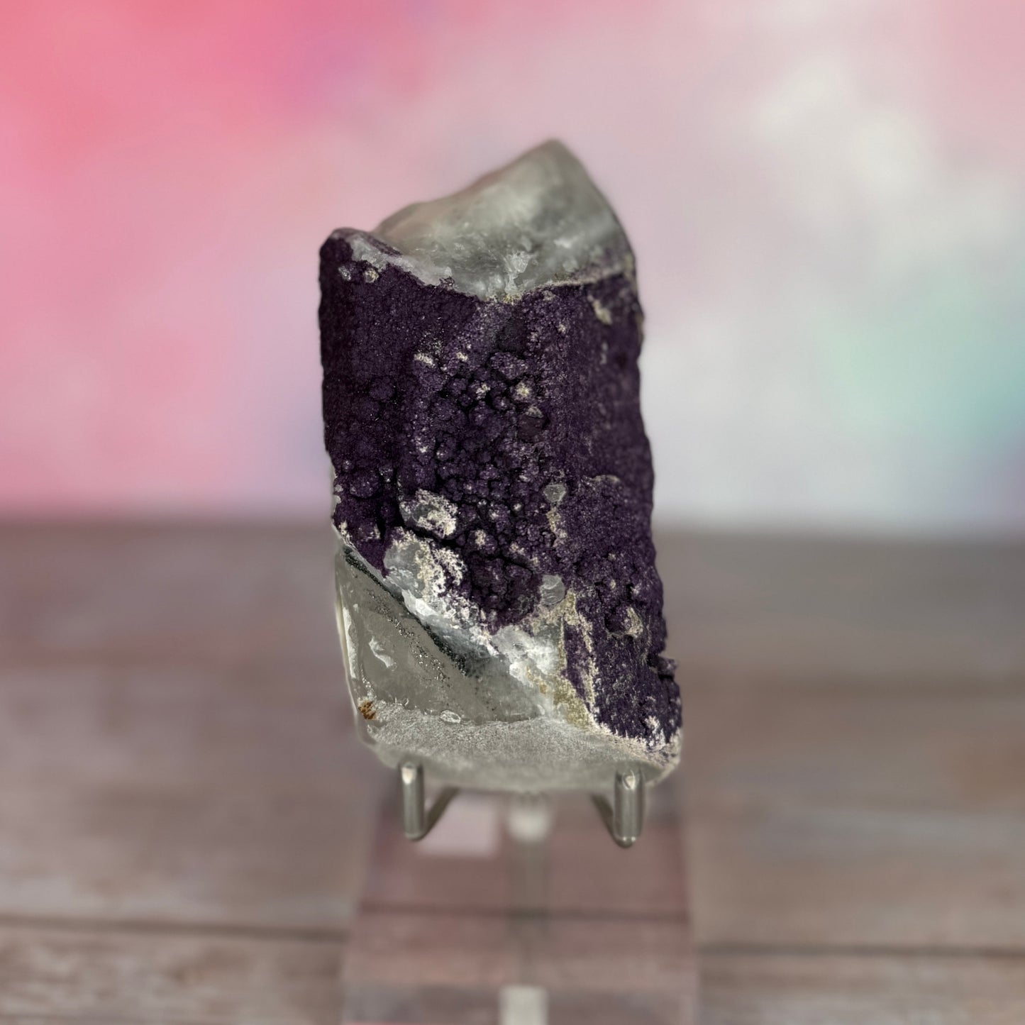 Purple Fluorite and Quartz Specimens