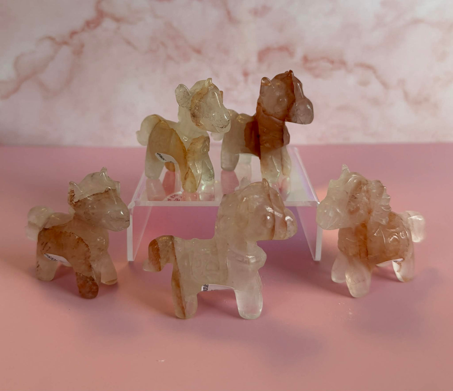 Fire Quartz Carved Horse